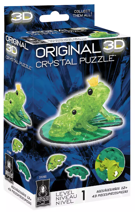 3D Crystal Puzzle: Frog Green Level 1